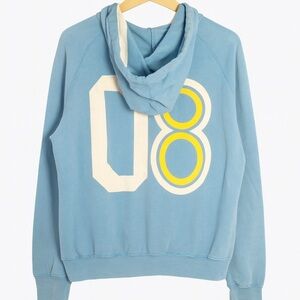Nike Travis Scott Vintage Mens Large Faded Mini Swoosh Hoodie Carolina Blue.